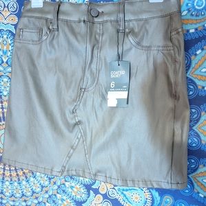 PRIMARK// Brown Leather Skirt